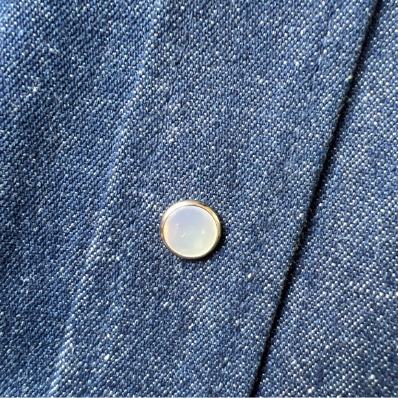 John Tillman Co. Denim Blue Jean Western Shirt Pearl Buttons Made In USA 16.5/35 - Picture 6 of 14